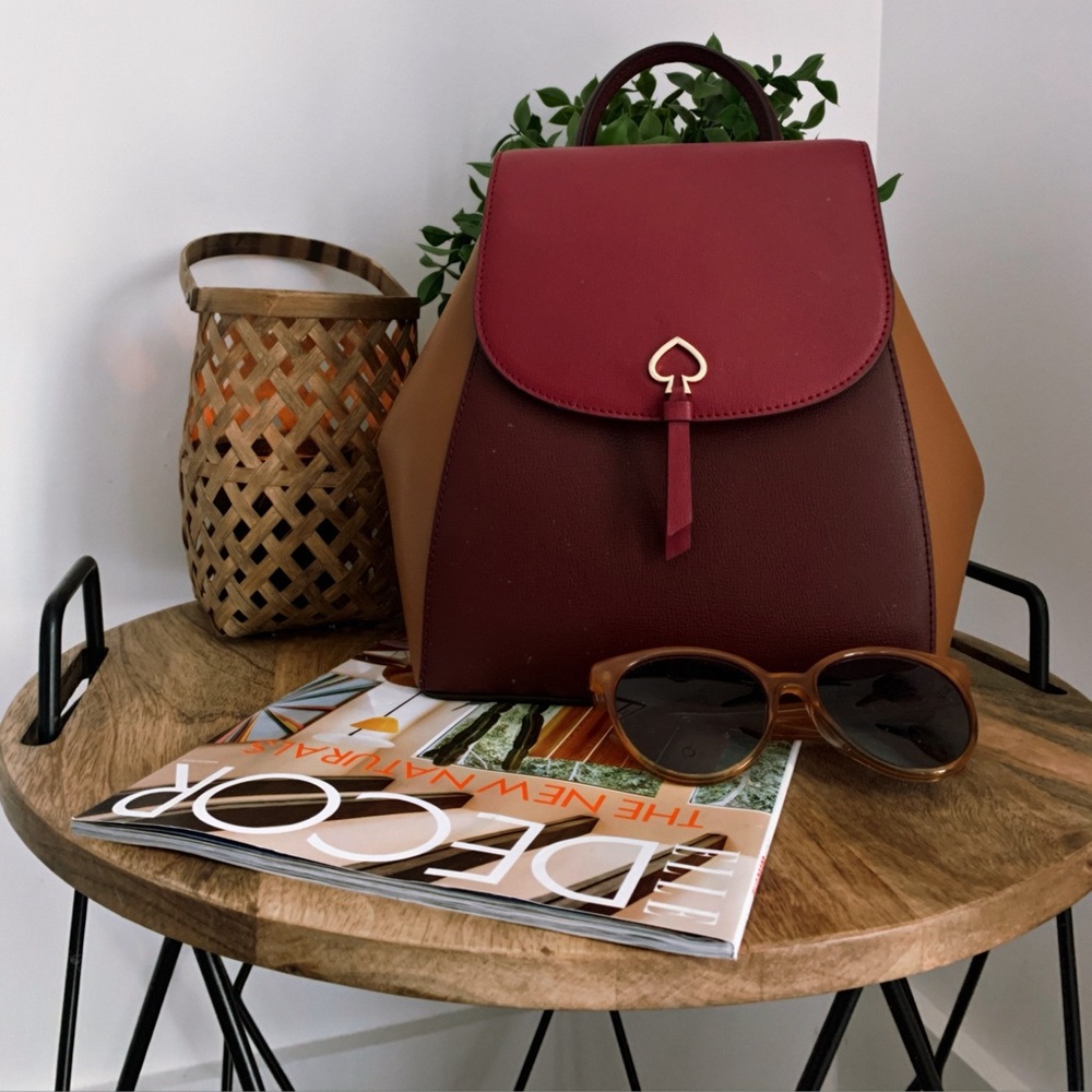 kate spade adel tri toned backpack purse